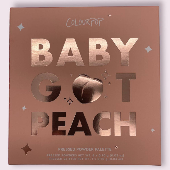 Colourpop Baby Got Peach 9-Pan Full Size Eyeshadow Palette - Vibrant & Trendy - Picture 3 of 4